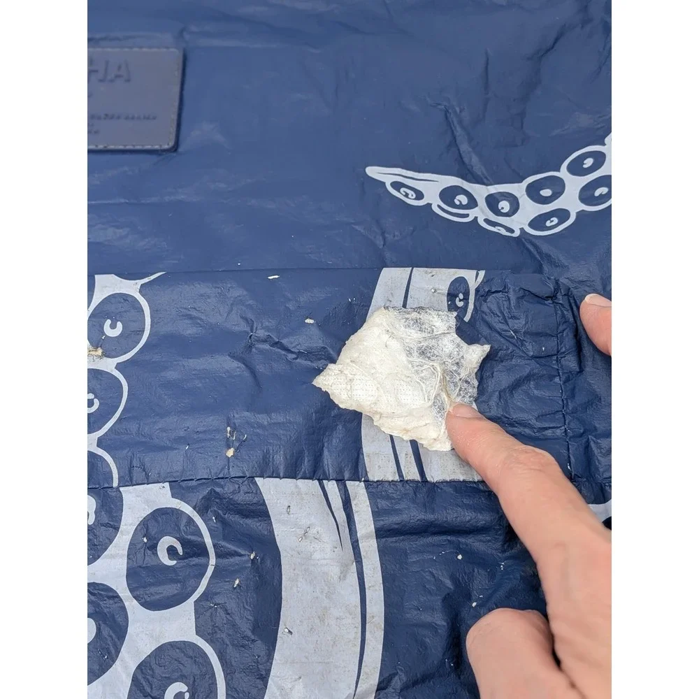 Aloha Collection He'e Arctic On Navy Day Tripper Tote Bag -*FLAWS READ*